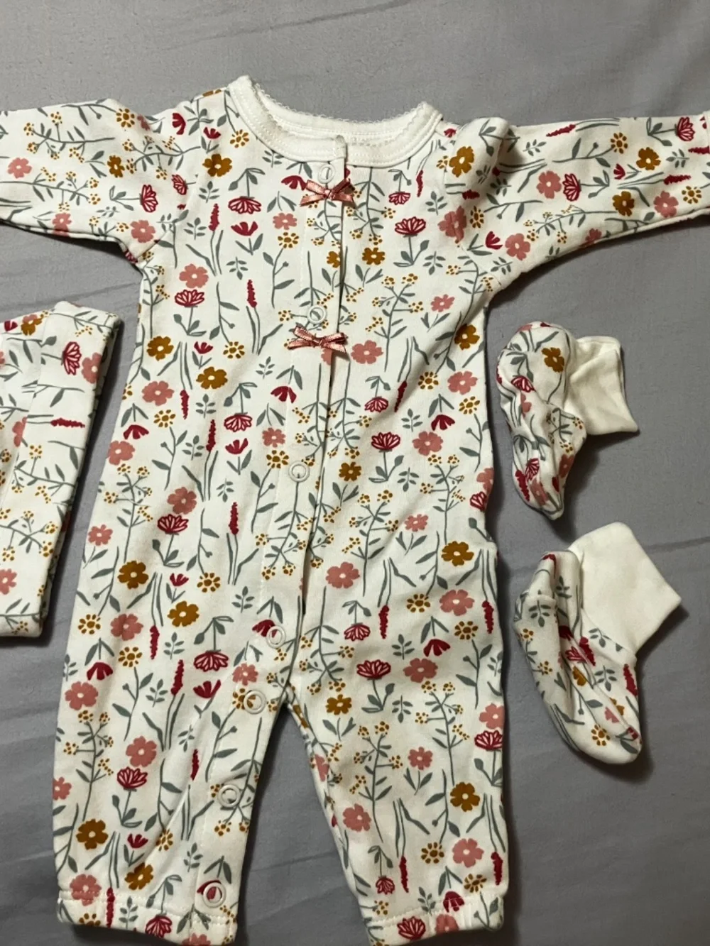 Carter’s Preemie Floral Onsie Set